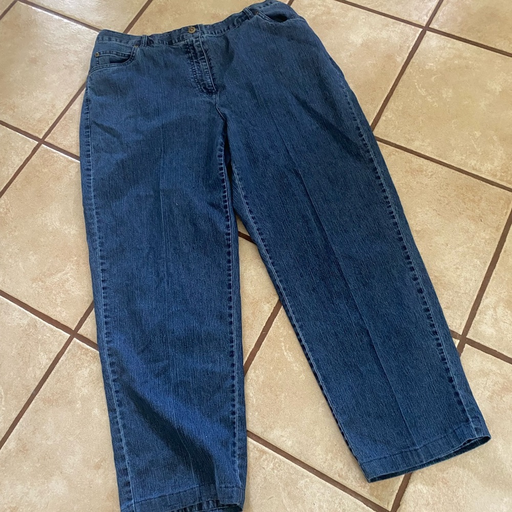 (A240)Ruby Rd. Women's High Rise Jeans - Dark Blue Size 16W